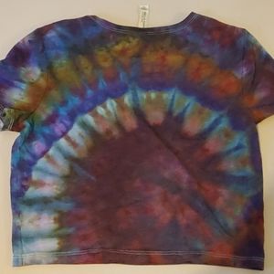 Women's tie dye crop top
